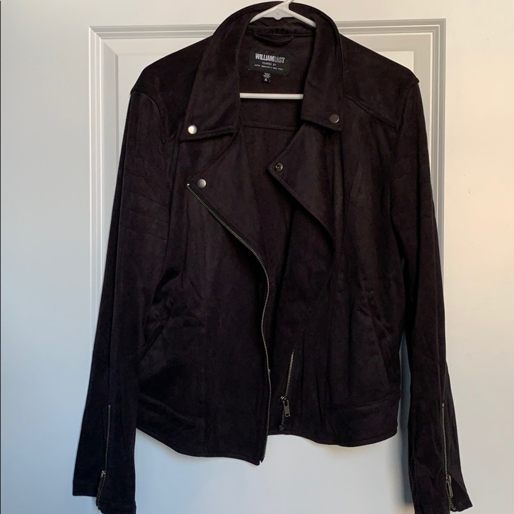 Black suede jacket